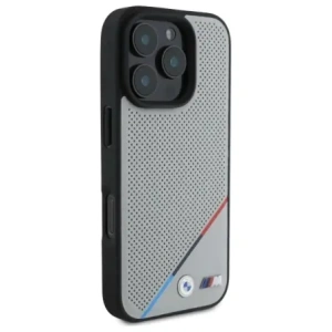 Kup Etui BMW BMHMP16X23PUPDG Apple iPhone 16 Pro Max hardcase M Perforated Tricolor Line MagSafe šedá/grey - BMW711 - {ean13} - Sklep Home Screen