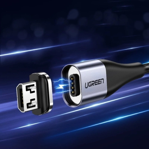 Kup Kabel magnetyczny micro USB UGREEN QC 3.0, 2,4A, 1m (czarny) - UGR238BLK - {ean13} - Sklep Home Screen