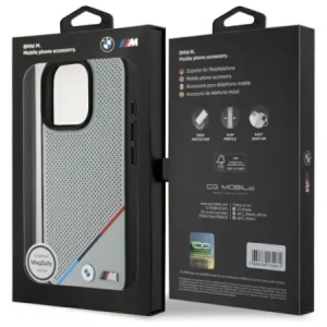 Kup Etui BMW BMHMP16X23PUPDG Apple iPhone 16 Pro Max hardcase M Perforated Tricolor Line MagSafe šedá/grey - BMW711 - {ean13} - Sklep Home Screen