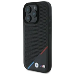 Kup Etui BMW BMHMP16X23PUPDK Apple iPhone 16 Pro Max hardcase M Perforated Tricolor Line MagSafe czarny/black - BMW712 - {ean13} - Sklep Home Screen