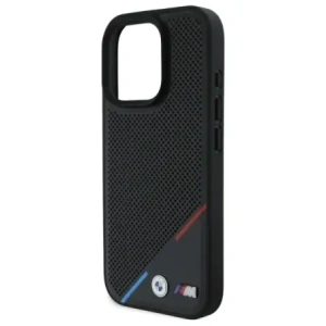 Kup BMW BMHMP16X23PUPDK Apple iPhone 16 Pro Max hardcase M Perforated Tricolor Line MagSafe negru - BMW712 - {ean13} - Sklep Home Screen