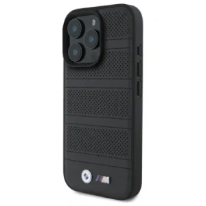 Kup Etui BMW BMHMP16X23PUSPK Apple iPhone 16 Pro Max hardcase M Perforated And Stitched Line MagSafe czarny/black - BMW713 - {ean13} - Sklep Home Screen