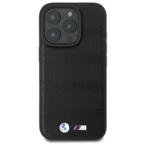 Buy BMW BMHMP16X23PUSPK Apple iPhone 16 Pro Max hardcase M Perforated And Stitched Line MagSafe black - BMW713 - {ean13} - Home Screen Store Europe