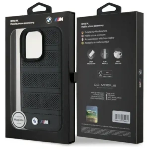 Kup Etui BMW BMHMP16X23PUSPK Apple iPhone 16 Pro Max hardcase M Perforated And Stitched Line MagSafe czarny/black - BMW713 - {ean13} - Sklep Home Screen