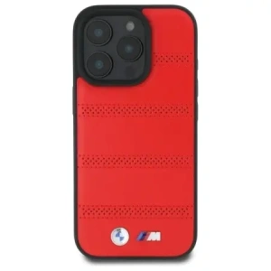 Kup Etui BMW BMHMP16X23PUSPR Apple iPhone 16 Pro Max hardcase M Perforated And Stitched Line MagSafe czerwony/red - BMW714 - {ean13} - Sklep Home Screen