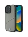 Etui BMW BMHMP16X23RDCLG Apple iPhone 16 Pro Max hardcase Sign Leather Textured and Line MagSafe szary/grey