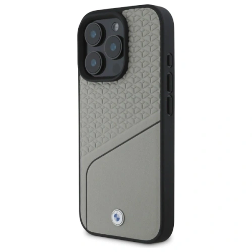 Kup Etui BMW BMHMP16X23RDCLG Apple iPhone 16 Pro Max hardcase Sign Leather Textured and Line MagSafe szary/grey - BMW715 - {ean13} - Sklep Home Screen