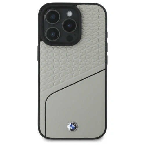 Kup Etui BMW BMHMP16X23RDCLG Apple iPhone 16 Pro Max hardcase Sign Leather Textured and Line MagSafe szary/grey - BMW715 - {ean13} - Sklep Home Screen