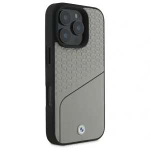 Kup Etui BMW BMHMP16X23RDCLG Apple iPhone 16 Pro Max hardcase Sign Leather Textured and Line MagSafe šedý/grey - BMW715 - {ean13} - Sklep Home Screen