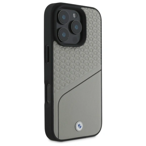 Kup Etui BMW BMHMP16X23RDCLG Apple iPhone 16 Pro Max hardcase Sign Leather Textured and Line MagSafe szary/grey - BMW715 - {ean13} - Sklep Home Screen