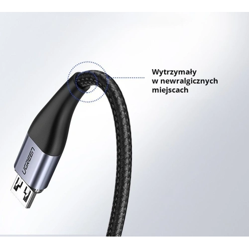 Kup Kabel magnetyczny micro USB UGREEN QC 3.0, 2,4A, 1m (czarny) - UGR238BLK - {ean13} - Sklep Home Screen