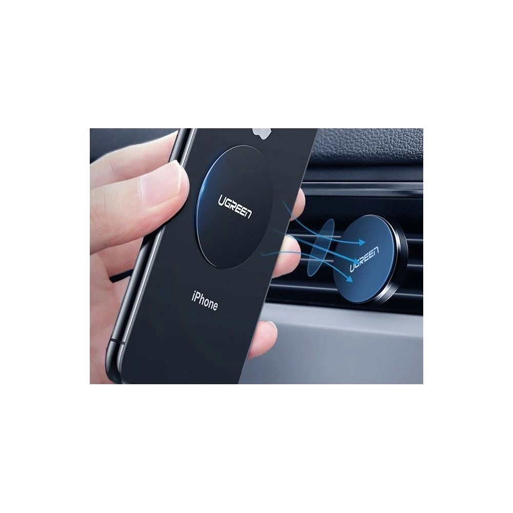 Metalowa płytka UGREEN pokryta skórą, do uchwytu magnetycznego (2 szt.)