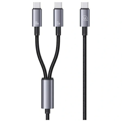 Buy USAMS USB-C / 2xUSB-C cable 72W 1.2m Aluminum Alloy Data Cable Sufeng Series - USA1197 - {ean13} - Home Screen Store Europe