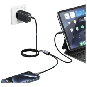 Kup Kabel USAMS USB-C / 2xUSB-C 72W 1.2m Aluminum Alloy Data Cable Sufeng Series - USA1197 - {ean13} - Sklep Home Screen