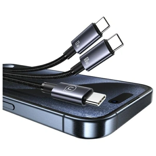 Kup Kabel USAMS USB-C / 2xUSB-C 72W 1.2m hliníkový datový kabel Sufeng Series - USA1197 - {ean13} - Sklep Home Screen