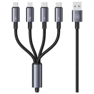 Kup Kabel USAMS USB-A / 2xUSB-C, Lightning, MicroUSB 15W 1.2m Datový kabel z hliníkové slitiny Sufeng Series - USA1198 - {ean13} - Sklep Home Screen
