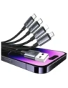 Kup Kabel USAMS USB-A / 2xUSB-C, Lightning, MicroUSB 15W 1.2m Datový kabel z hliníkové slitiny Sufeng Series - USA1198 - {ean13} - Sklep Home Screen
