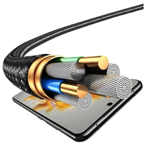 Kup Kabel USAMS USB-A / 2xUSB-C, Lightning, MicroUSB 15W 1.2m Datový kabel z hliníkové slitiny Sufeng Series - USA1198 - {ean13} - Sklep Home Screen
