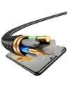 Kup Kabel USAMS USB-A / 2xUSB-C, Lightning, MicroUSB 15W 1.2m Datový kabel z hliníkové slitiny Sufeng Series - USA1198 - {ean13} - Sklep Home Screen