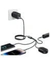 Kup Kabel USAMS USB-A / 2xUSB-C, Lightning, MicroUSB 15W 1.2m Datový kabel z hliníkové slitiny Sufeng Series - USA1198 - {ean13} - Sklep Home Screen