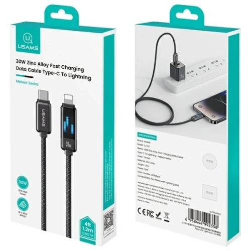 Kup Kabel USAMS USB-C / Lightning 30W 1.2m Zinc Alloy Fast Charging Data Cable Meteor Series - USA1199 - {ean13} - Sklep Home Screen