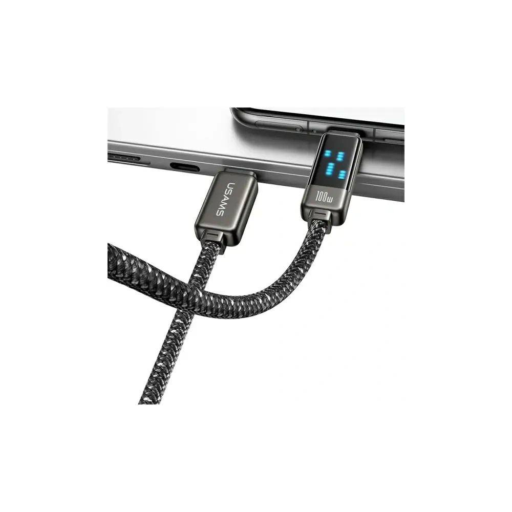 Kabel USAMS USB-C / USB-C 100W 1.2m Zinc Alloy Fast Charging Data Cable Meteor Series