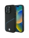 Etui BMW BMHMP16X23RDCLK Apple iPhone 16 Pro Max hardcase Sign Leather Textured And Line MagSafe černý/black