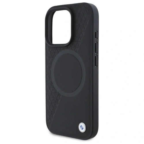Kup Etui BMW BMHMP16X23RTPK Apple iPhone 16 Pro Max hardcase Sign Leather Half Textured And Circle MagSafe czarny/black - BMW718 - {ean13} - Sklep Home Screen
