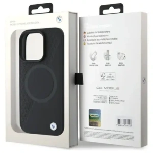 Kup Etui BMW BMHMP16X23RTPK Apple iPhone 16 Pro Max hardcase Sign Leather Half Textured And Circle MagSafe černý/black - BMW718 - {ean13} - Sklep Home Screen