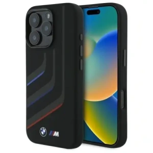 Kup Etui BMW BMHMP16X23SLIK Apple iPhone 16 Pro Max hardcase Silicone Turning Lines MagSafe czarny/black - BMW719 - {ean13} - Sklep Home Screen