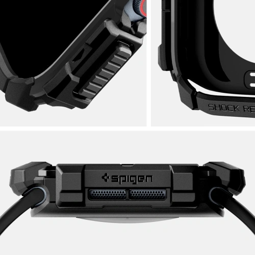 Kup Case Spigen Rugged Armor Apple Watch 10 46mm Matt Schwarz - SPN16538 - {ean13} - Sklep Home Screen