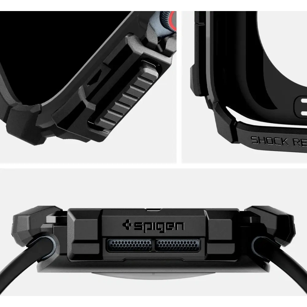 Etui Spigen Rugged Armor Apple Watch 10 / 11 46mm Matte Black
