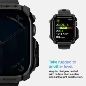 Kup Etui Spigen Rugged Armor Apple Watch 10 46mm Matte Black - SPN16538 - {ean13} - Sklep Home Screen