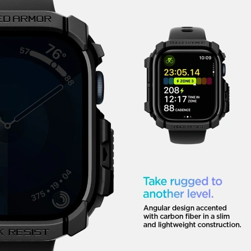 Kup Case Spigen Rugged Armor Apple Watch 10 46mm Matt Schwarz - SPN16538 - {ean13} - Sklep Home Screen