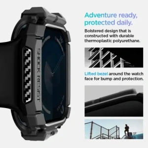 Kup Case Spigen Rugged Armor Apple Watch 10 46mm Matt Schwarz - SPN16538 - {ean13} - Sklep Home Screen