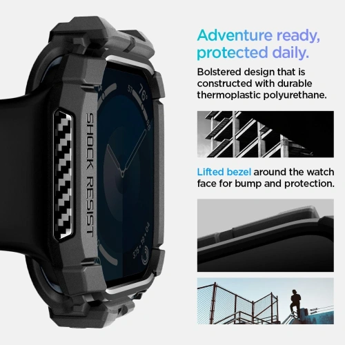 Kup Case Spigen Rugged Armor Apple Watch 10 46mm Matt Schwarz - SPN16538 - {ean13} - Sklep Home Screen