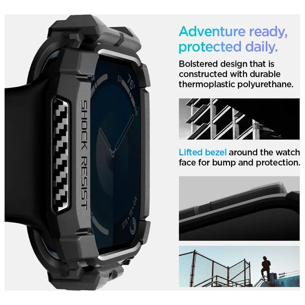 Etui Spigen Rugged Armor Apple Watch 10 / 11 46mm Matte Black