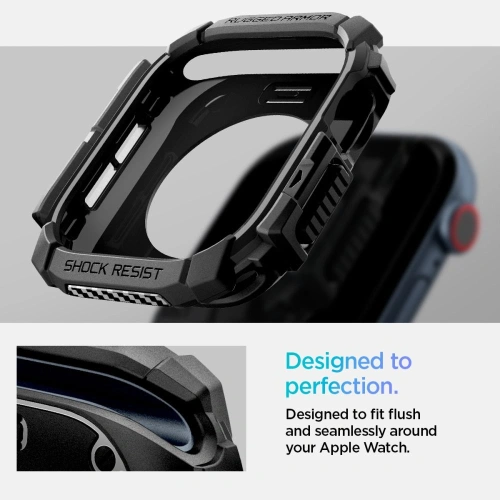 Kup Case Spigen Rugged Armor Apple Watch 10 46mm Matt Schwarz - SPN16538 - {ean13} - Sklep Home Screen