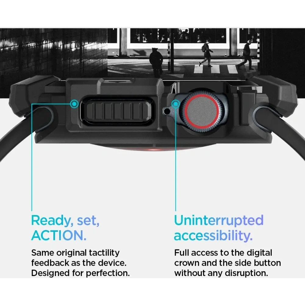 Etui Spigen Rugged Armor Apple Watch 10 / 11 46mm Matte Black