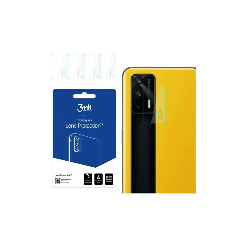Szkło hybrydowe na obiektyw aparatu 3MK Lens Protection Realme GT 5G [4 PACK]