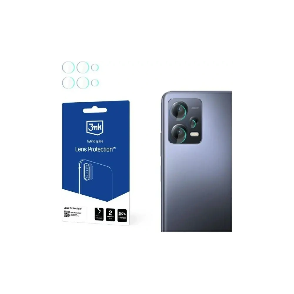 Szkło hybrydowe na obiektyw aparatu 3MK Lens Protection Redmi Note 12 5G [4 PACK]