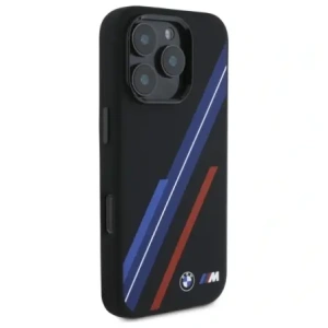 Kup Etui BMW BMHMP16X23SSPK Apple iPhone 16 Pro Max hardcase silikonové náhodné linie MagSafe černý/black - BMW721 - {ean13} - Sklep Home Screen