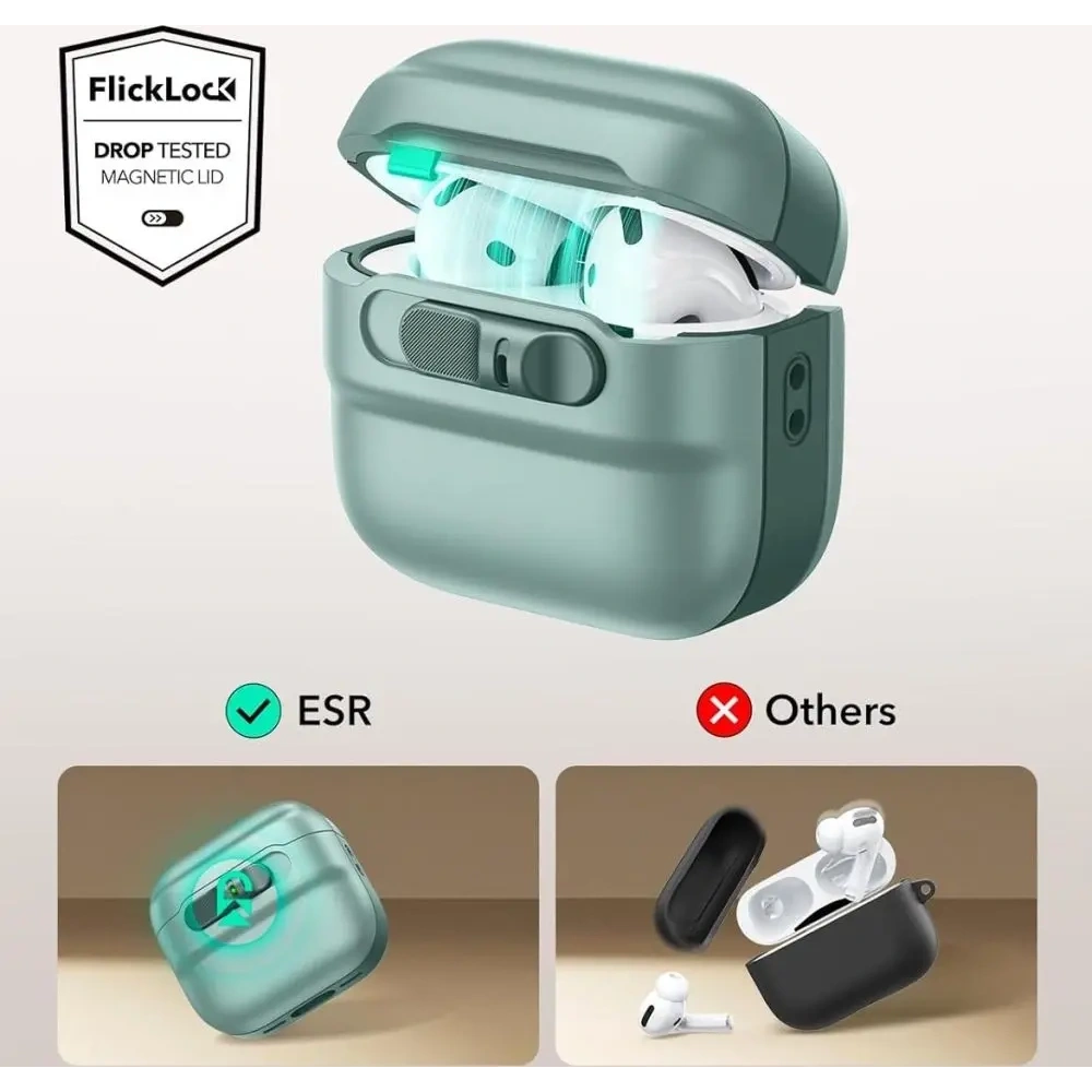 Etui ESR Pulse Halolock MagSafe Apple AirPods 4 Green