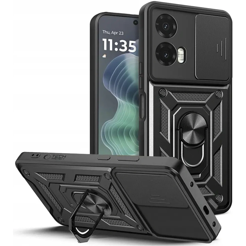 Etui Tech-Protect Camshield Pro Motorola Moto G35 5G Black