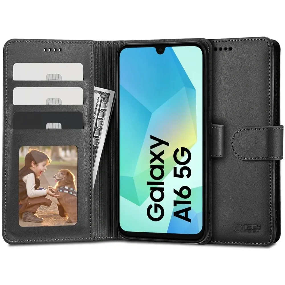 Etui Tech-Protect Wallet Samsung Galaxy A16 4G / 5G Black