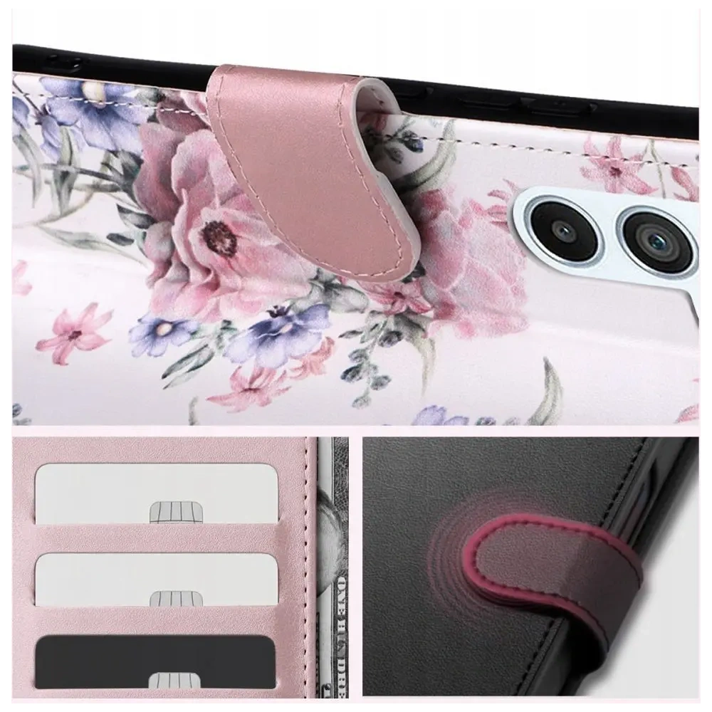 Etui Tech-Protect Wallet Samsung Galaxy A16 4G / 5G Blossom Flower