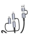 Kabel USAMS USB-A, USB-C / USB-C, Lightning, MicroUSB Fast charging 60W 1.2m Data Cable Digital display Aluminium Alloy Seria Sufeng