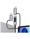 Kup Kabel USAMS USB-A, USB-C / USB-C, Lightning, MicroUSB Fast charging 60W 1.2m Data Cable Digital display Aluminium Alloy Seria Sufeng - USA1201 - {ean13} - Sklep Home Screen