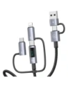 Kup Kabel USAMS USB-A, USB-C / USB-C, Lightning, MicroUSB Fast charging 60W 1.2m Data Cable Digital display Aluminium Alloy Seria Sufeng - USA1201 - {ean13} - Sklep Home Screen