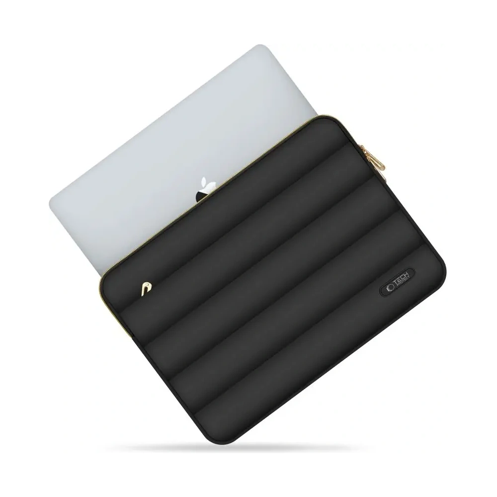 Pokrowiec + torba na akcesoria Tech-Protect Puffy Laptop 13-14 Black